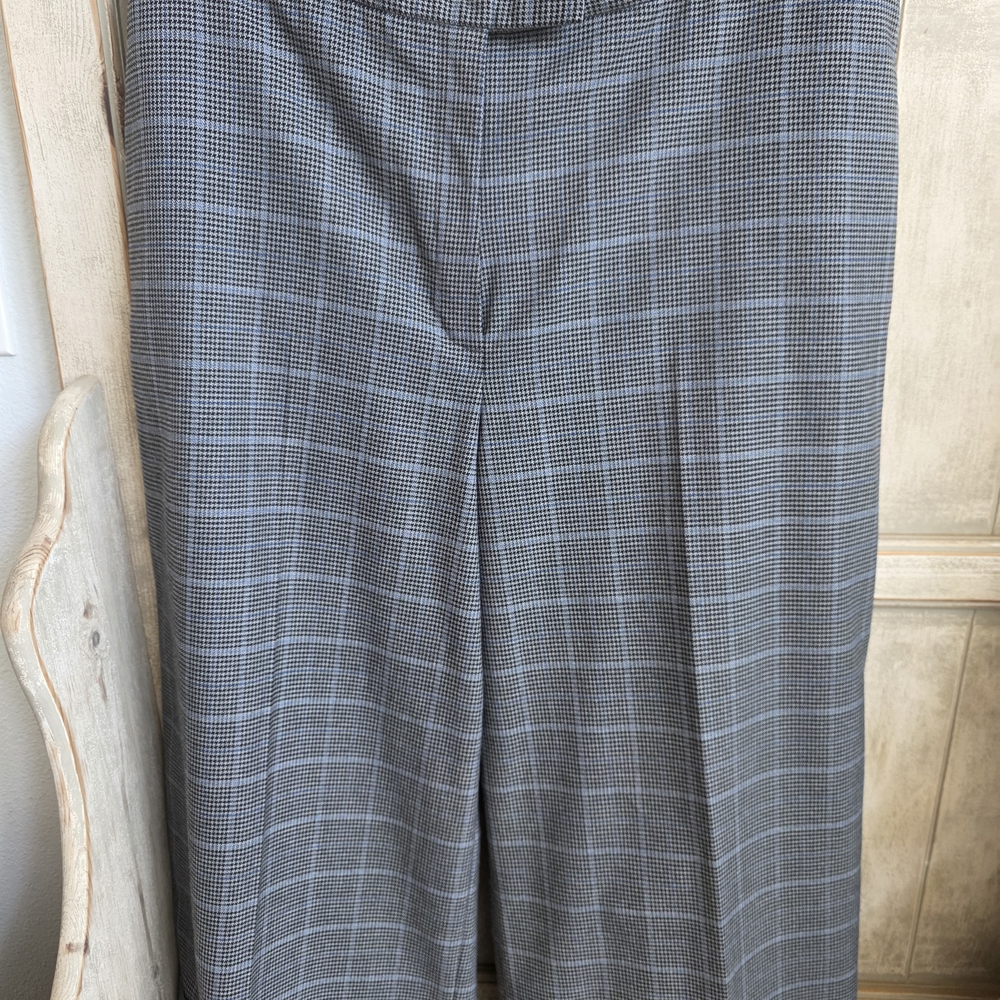 Anne Klein Black and White Houndstooth Pants